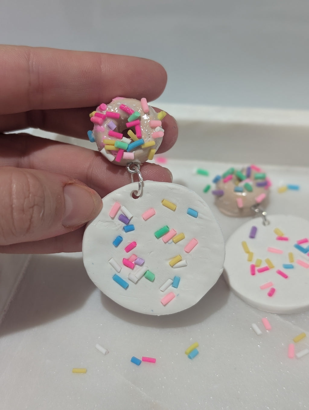 Donut cookie sprinkles dangle🍩